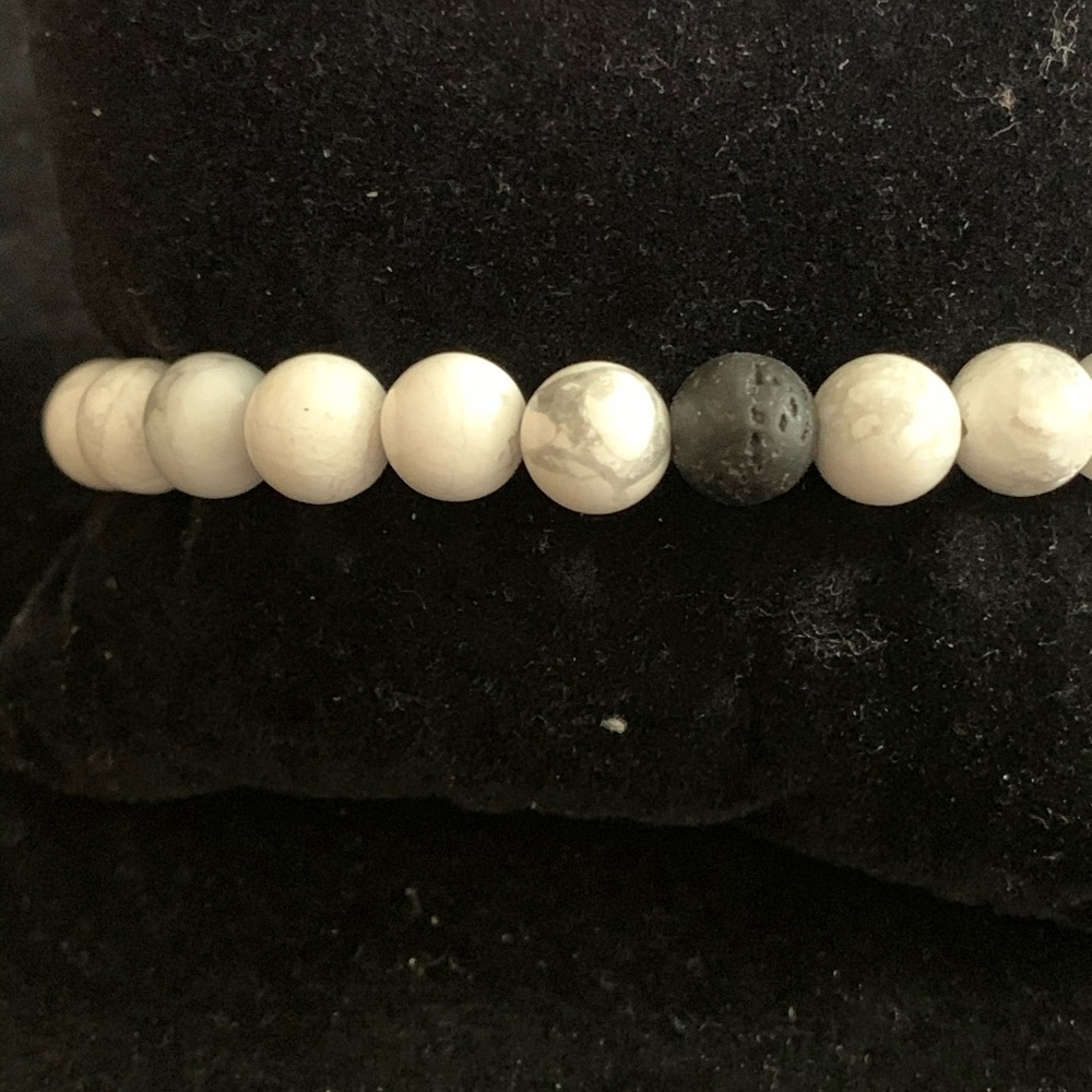 Lava Volcanic Stone Bracelet - Picture 2 of 3